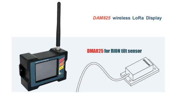 DAM825 draadloze hellingsmeter, draadloze LoRa-schermmonitor