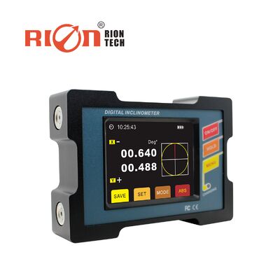 DMI820 Ultra Precieze Digitale Inclinometer met 0.001° Resolutie IP54 Waterdicht en 64 Ware Kleuren LCD Display